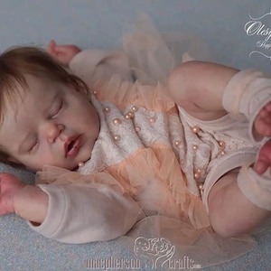 Reborn Baby - ALEXIS by Cassie Brace with Full Limbs, 22 inches, Boy or Girl, Vinyl Doll Custom