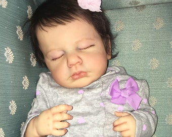 Reborn Baby LOULOU by Jackie Joly with Full Limbs, 20 inches, Girl or Boy Doll Custom