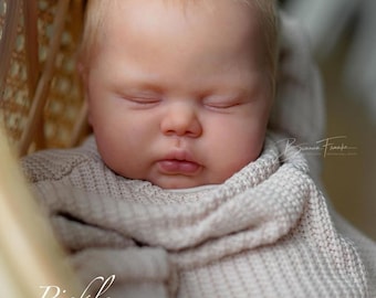 Reborn Baby PICKLE by Jackie Joly with Full Limbs,  Chunky baby at 24-25 inches, Boy or Girl, Vinyl Doll, Custom