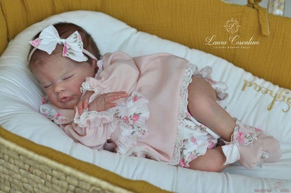 Reborn Baby Primrose Asleep by Laura Lee Eagles, 18 Inches, Full