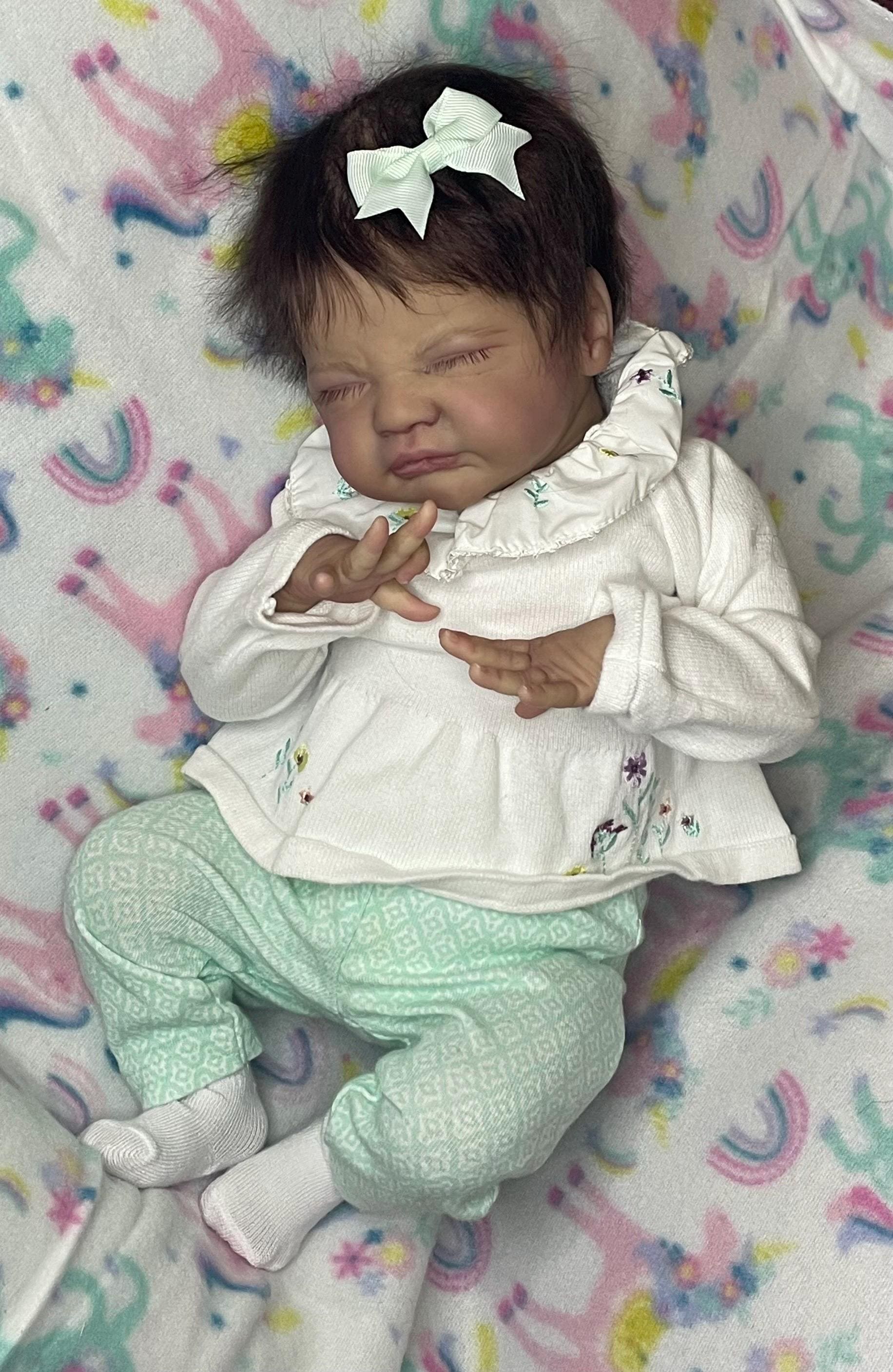 Reborn Baby Gracie Mae by Laura Lee Eagles 18 Inches With Full