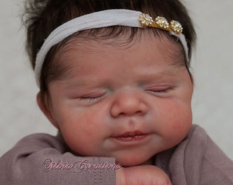 Reborn Baby Pascale by Joanna Kazmierczak, Boy or Girl Doll. 18 inches, full limbs & middle section Belly Plate, New Sculpt with COAs CUSTOM
