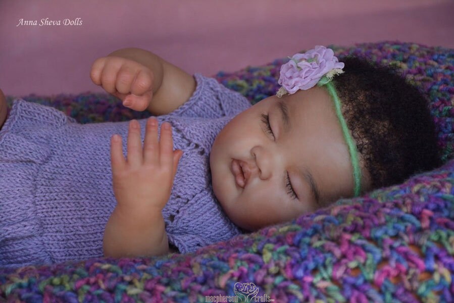 Reborn Baby ASHIA by Jackie Joly, 20 Inches With Full Limbs, Girl