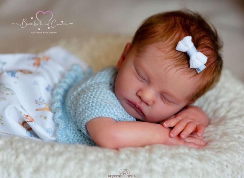 Reborn Baby Gloria de Priscila Lopez 17 pulgadas con extremidades completas Muñeca de vinilo para niño o niña viene con certificado auténtico personalizado