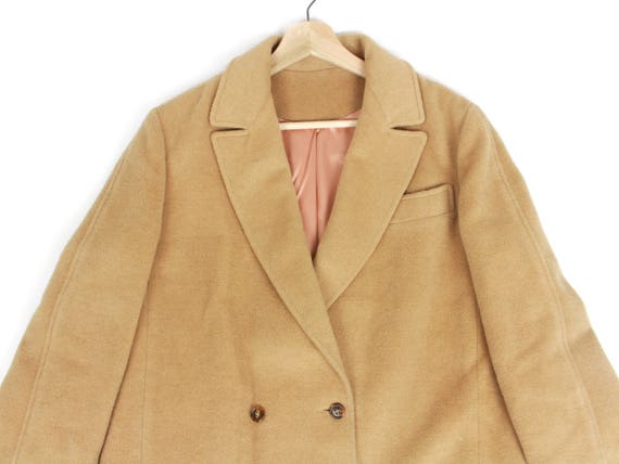 Vintage Tan Double-breasted Peacoat - image 4