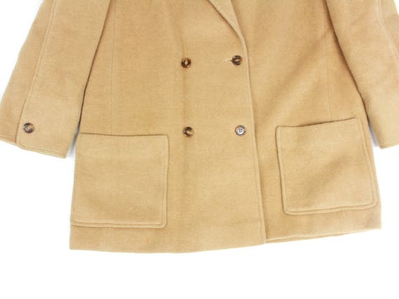 Vintage Tan Double-breasted Peacoat - image 5