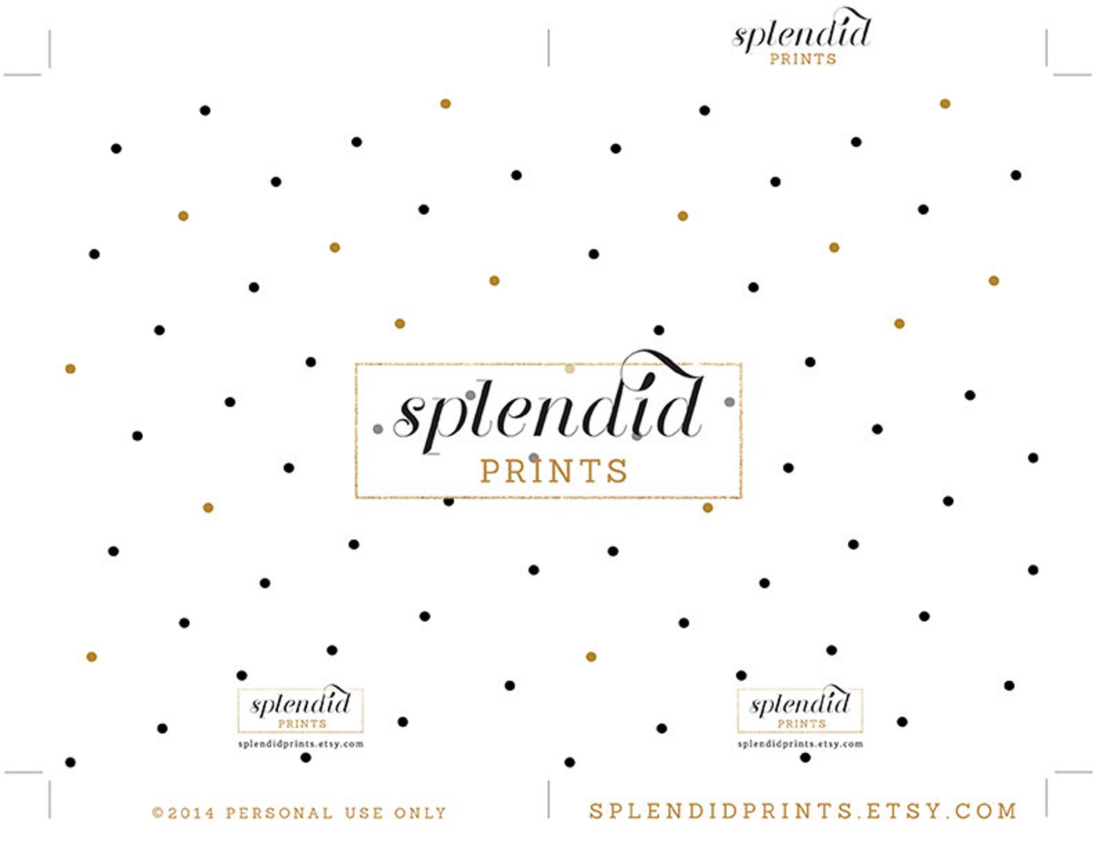 Gold Glitter Blank Invitation INSTANT DOWNLOAD 5x7 Black and Etsy