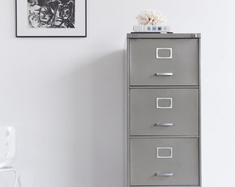 Metal Filing Cabinet Etsy