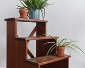 Vintage Wooden Rustic Library Steps