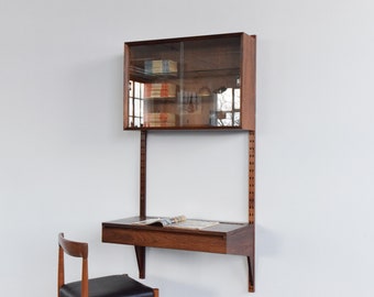 Vintage Danish Rosewood System Cado Wall Unit / Desk by Poul Cadovius for Royal System