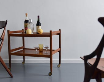 Vintage Teak Drinks Trolley