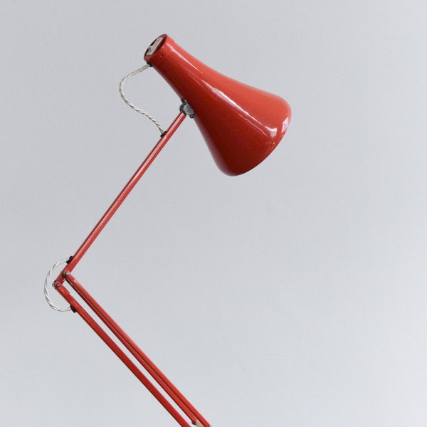 Vintage Red Anglepoise Lamp Model 75 by Herbert Terry & Sons