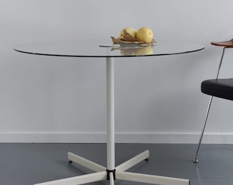 Mesa redonda de cristal IKEA TOLVA vintage, pieza rara.