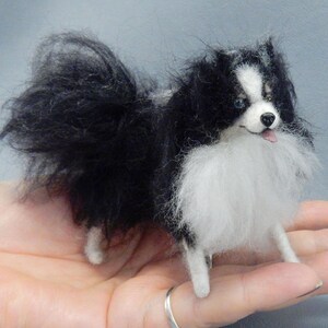 Spitz custom felted dog miniature Pomeranian look-alike custom dog replica needle felted dog soft sculpture dog remembrance dog keepsake image 1