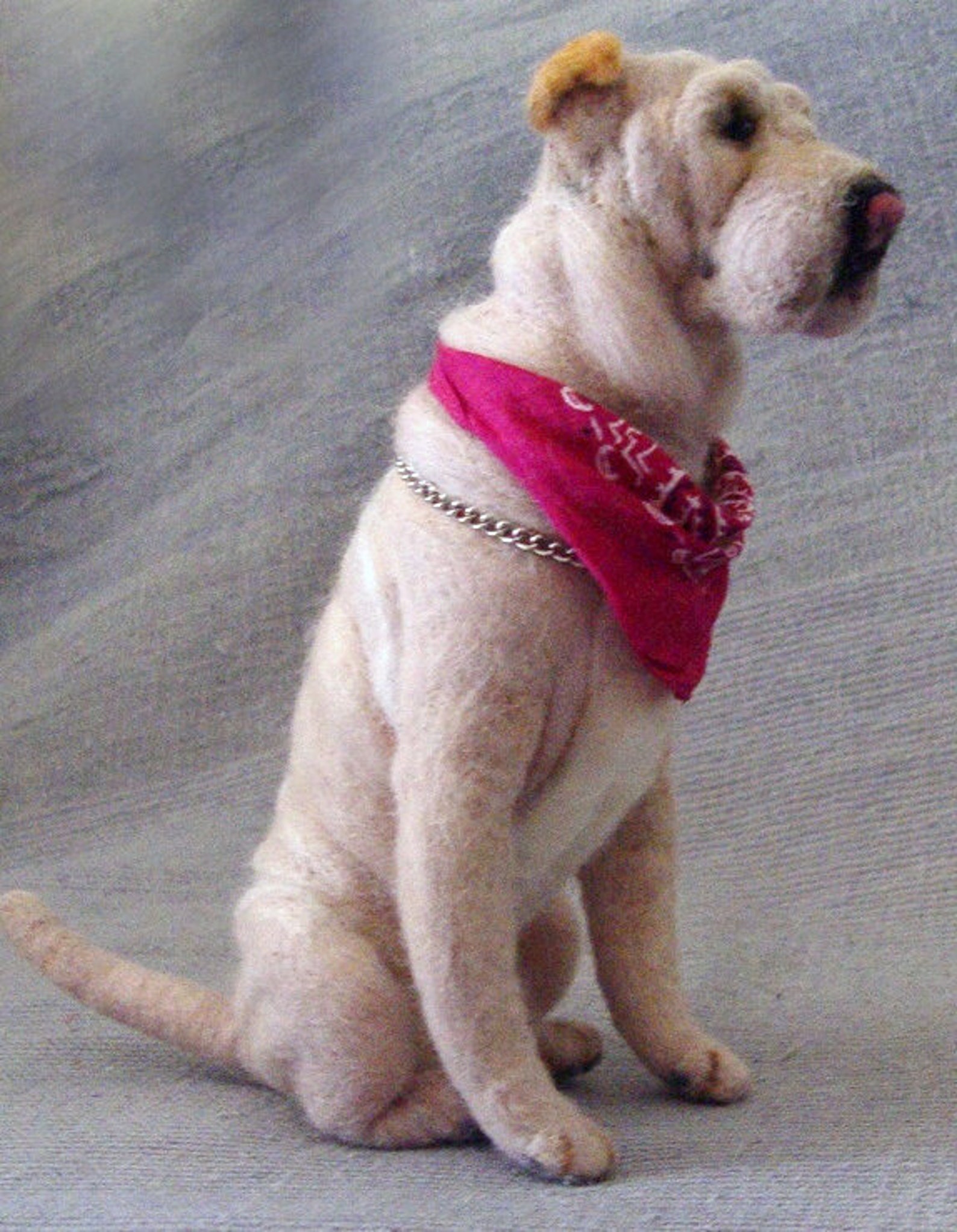 Shar Pei nadelgefilzte Hundereplik Filzminiatur von Fotos Etsy