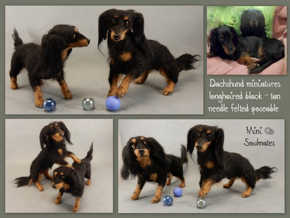 Dachshund Replica Needle Felted Dog Miniature Custom Felted Etsy