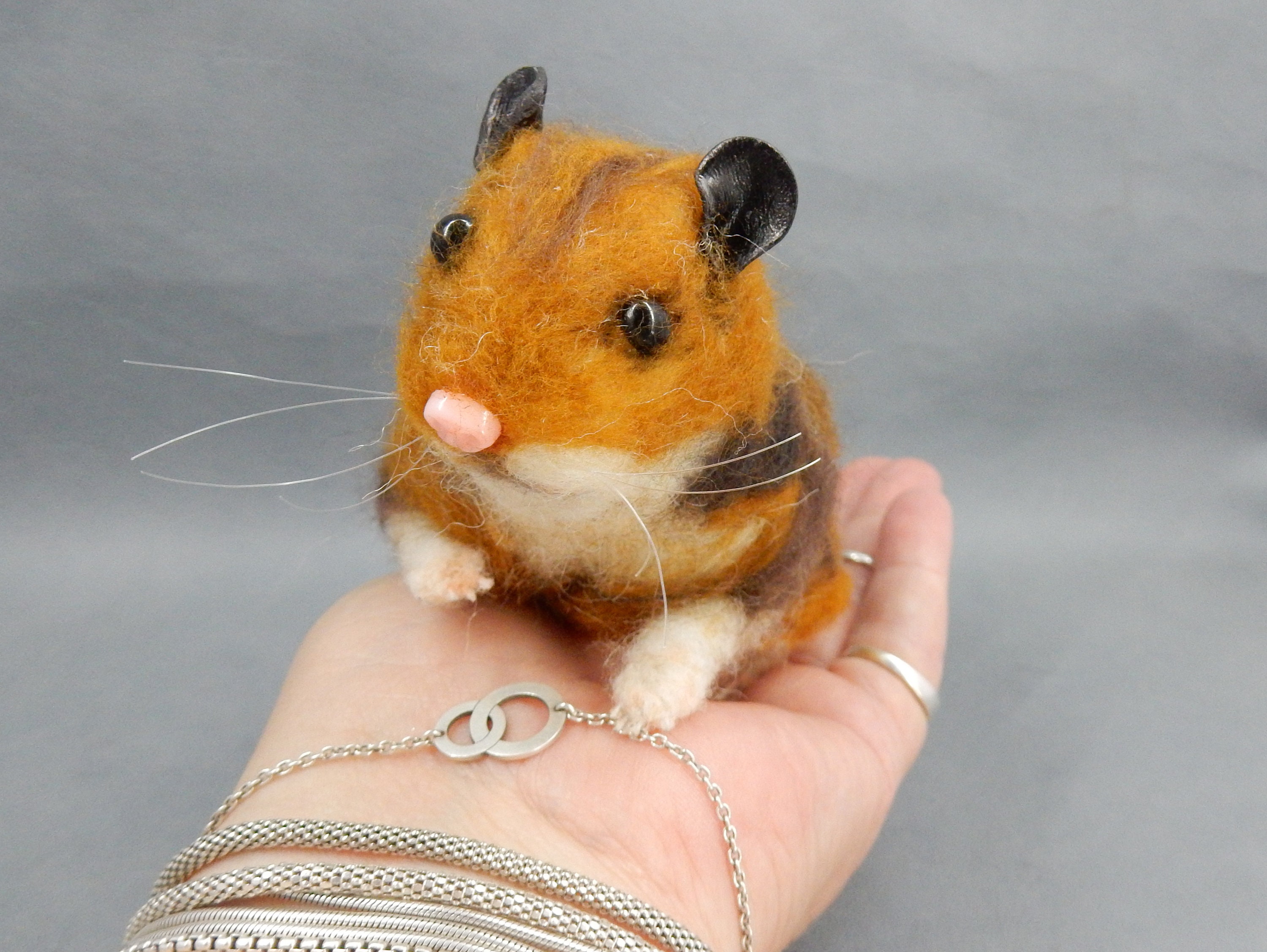 Needle felt Hamster replica lifesize effigy faux taxidermy Etsy