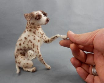 Aangepaste naaldvilten Dalmatische replica van foto's - flexibel beeldhouwwerk - gedenkteken
