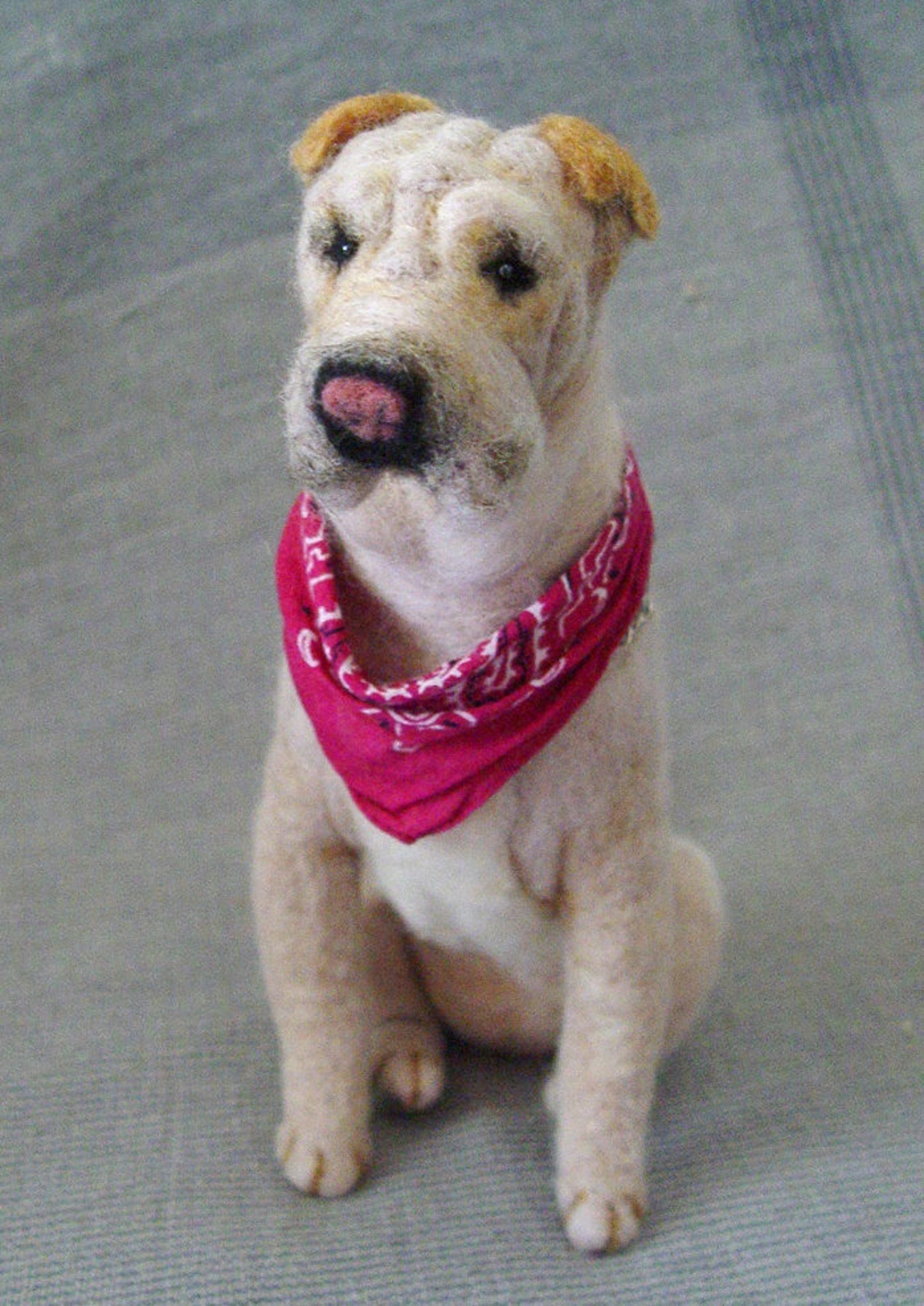 Shar Pei nadelgefilzte Hundereplik Filzminiatur von Fotos Etsy