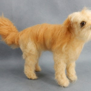 Needle felted Wheaten Terrier mix breed felted dog replica custom dog miniature condolence gift for dog lovers lookalike dog loss gift idea