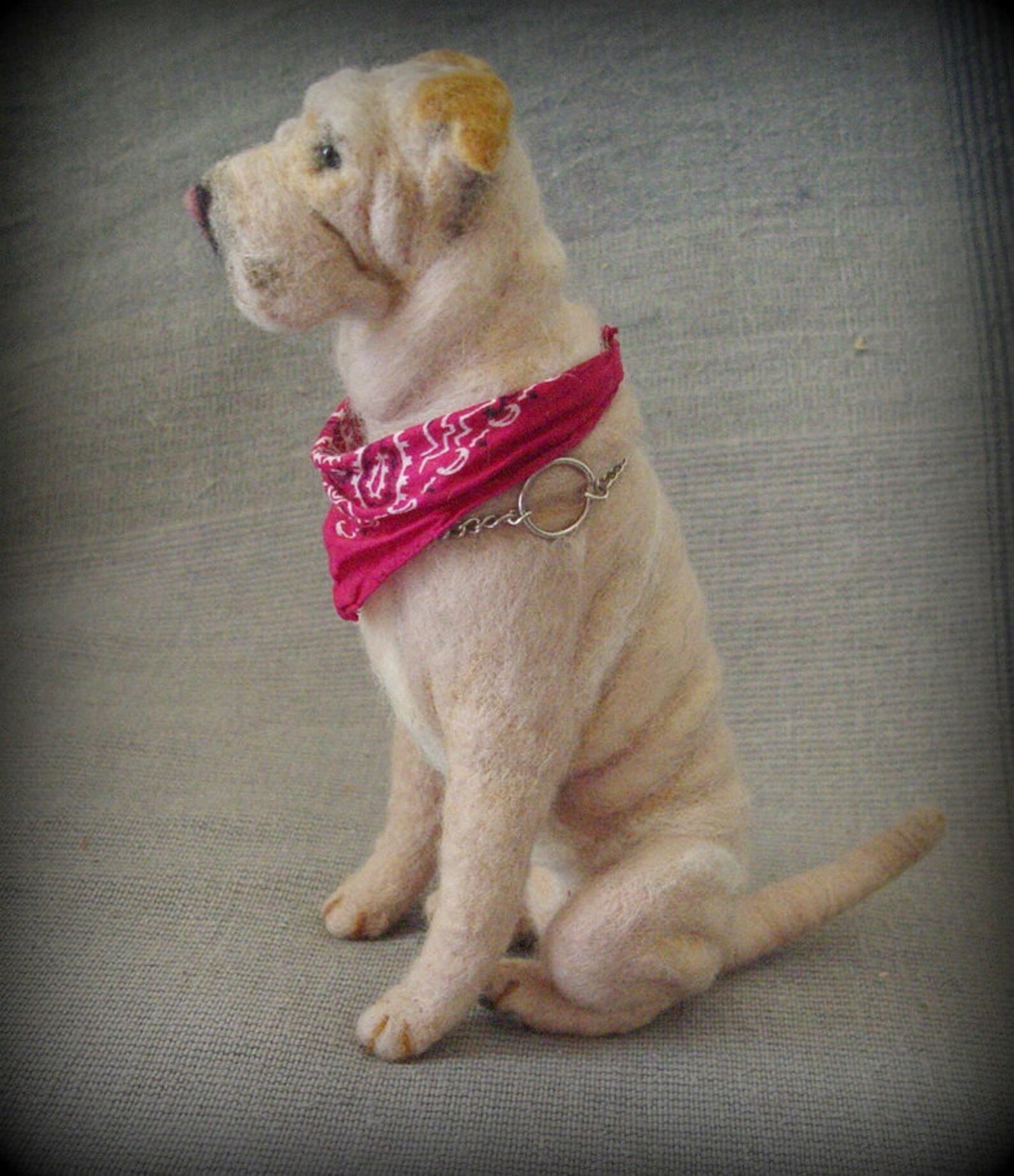 Shar Pei nadelgefilzte Hundereplik Filzminiatur von Fotos Etsy