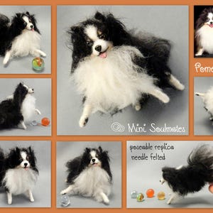 Spitz custom felted dog miniature Pomeranian look-alike custom dog replica needle felted dog soft sculpture dog remembrance dog keepsake image 5