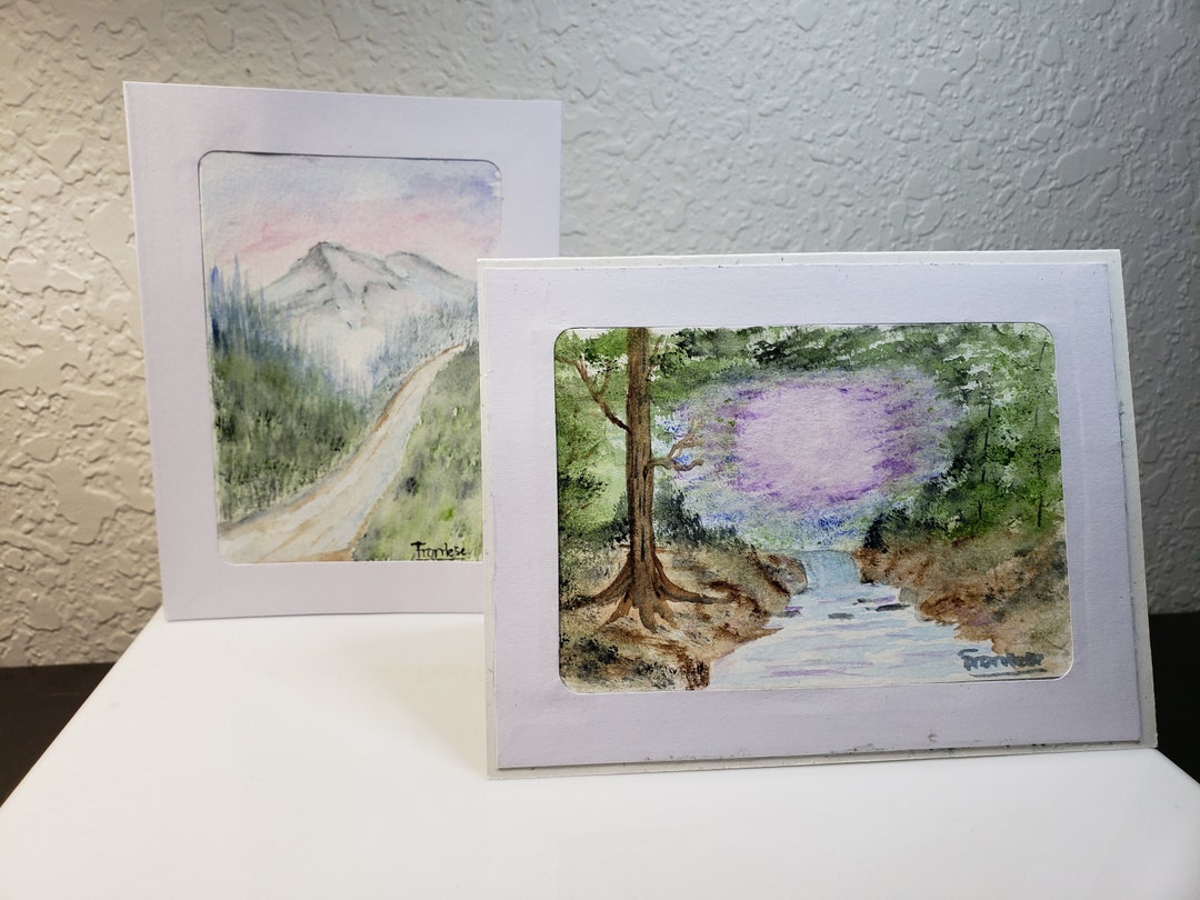 Hand Painted Watercolor Greeting Card, Original Art, Not a Print, Blank ...
