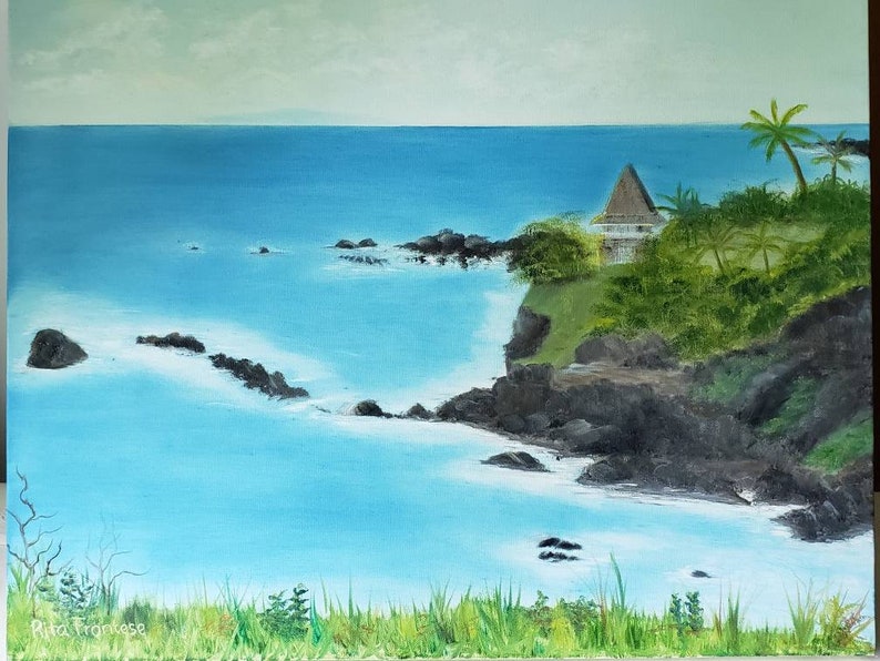 Road to Hana Landscape Painting Oil Painting Canvas 16x20 Etsy