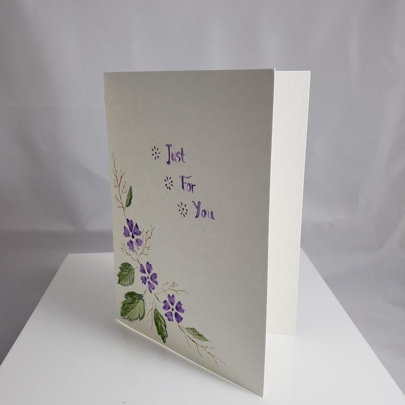 Hand-painted Watercolor Flower Cards – Original Art Greeting Card – 5x7 ...