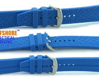 Cinturino Replacement Per Rolex Omega Cinturino Orologio In Gomma Silicone - Estremità Curve, Impermeabile, Larghezze 18-22mm, Per Subacqueo E Sport Cinturini Orologi Sector