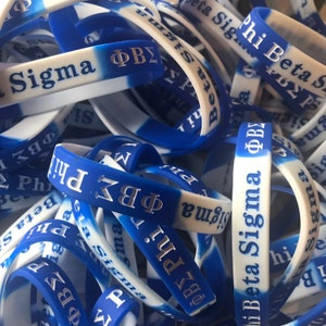 Phi Beta Sigma Silicone Bracelet