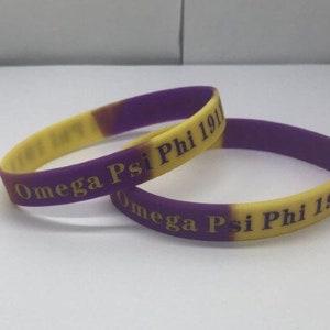 Omega psi shop phi silicone bracelets