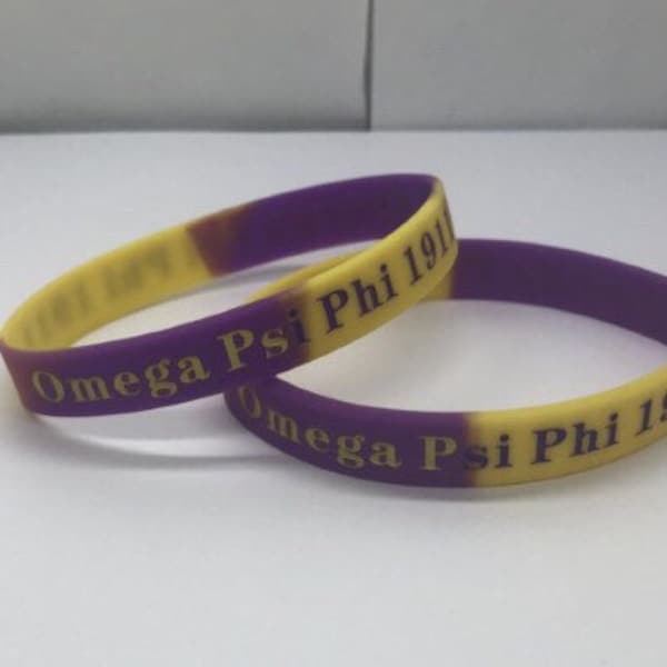 Omega Psi Phi 1911 Silicone Bracelet