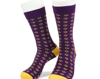 Omega Psi Phi Dress Socks- omega print