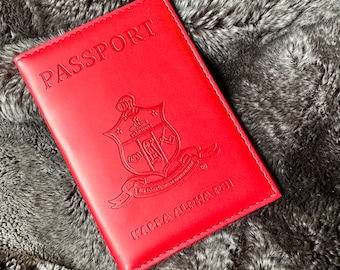 Kappa Alpha Psi Passport Cover- PU Leather
