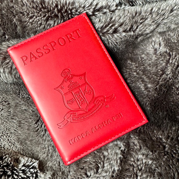Kappa Alpha Psi Passport Cover- PU Leather