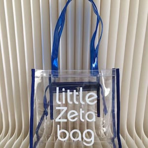 Zeta Phi Beta - little Zeta bag clear
