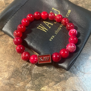 Kappa Alpha Psi Nupe Agate Bracelet