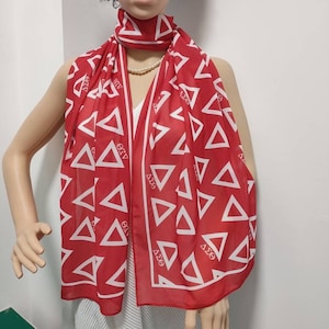 Delta Sigma Theta Delta Dazzle Scarf- Red