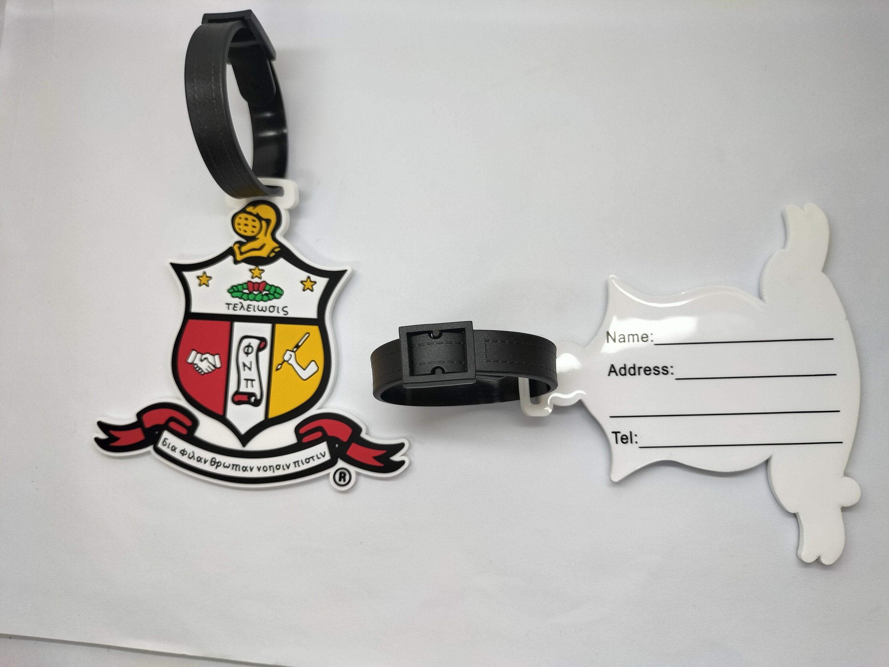 Psi Tags Kappa Alpha Psi Shield Luggage Tag - Etsy