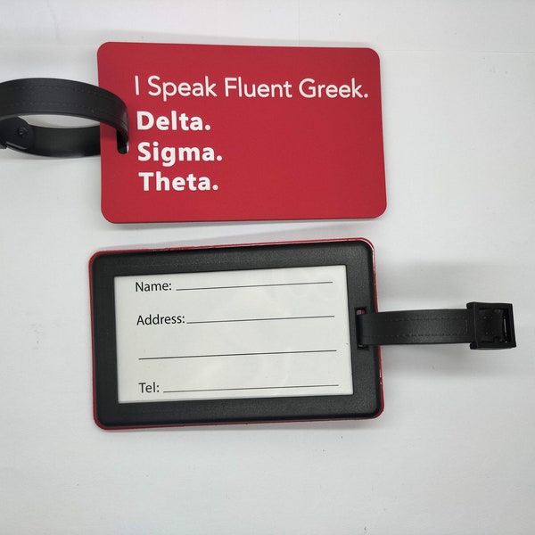 Delta Luggage Tag Etsy