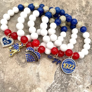 Sigma Gamma Rho “10” Bracelet with charm