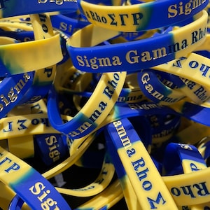 Sigma Gamma Rho Silicone Bracelet