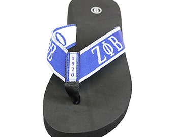 Zeta Phi Beta Flip Flops - READ DESCRIPTION