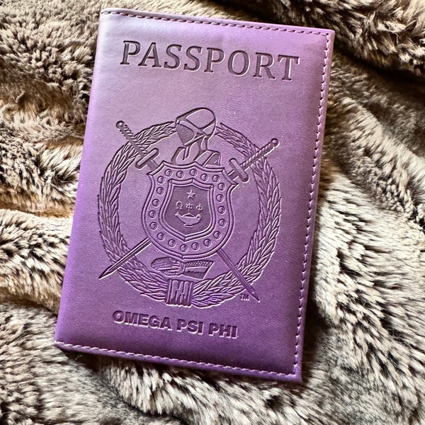 Omega Psi Phi Passport Cover - PU