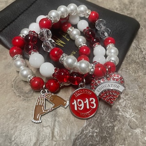 Delta Sigma Theta Bracelet set- “Educator”