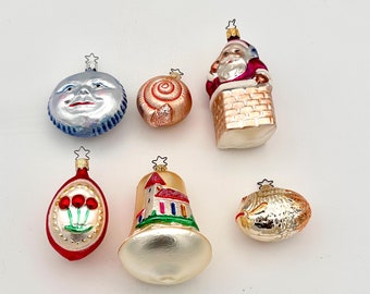 Inge-glas Vintage “midnight Moon” German Glass Ornament - Etsy