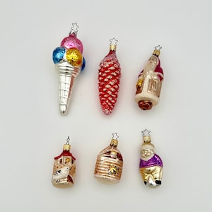 Vintage Glass Figural Ornaments