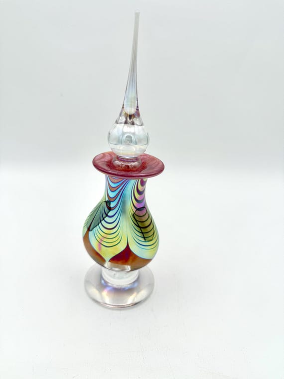 Stuart Abelman Pulled Feather Perfume Bottle - image 1