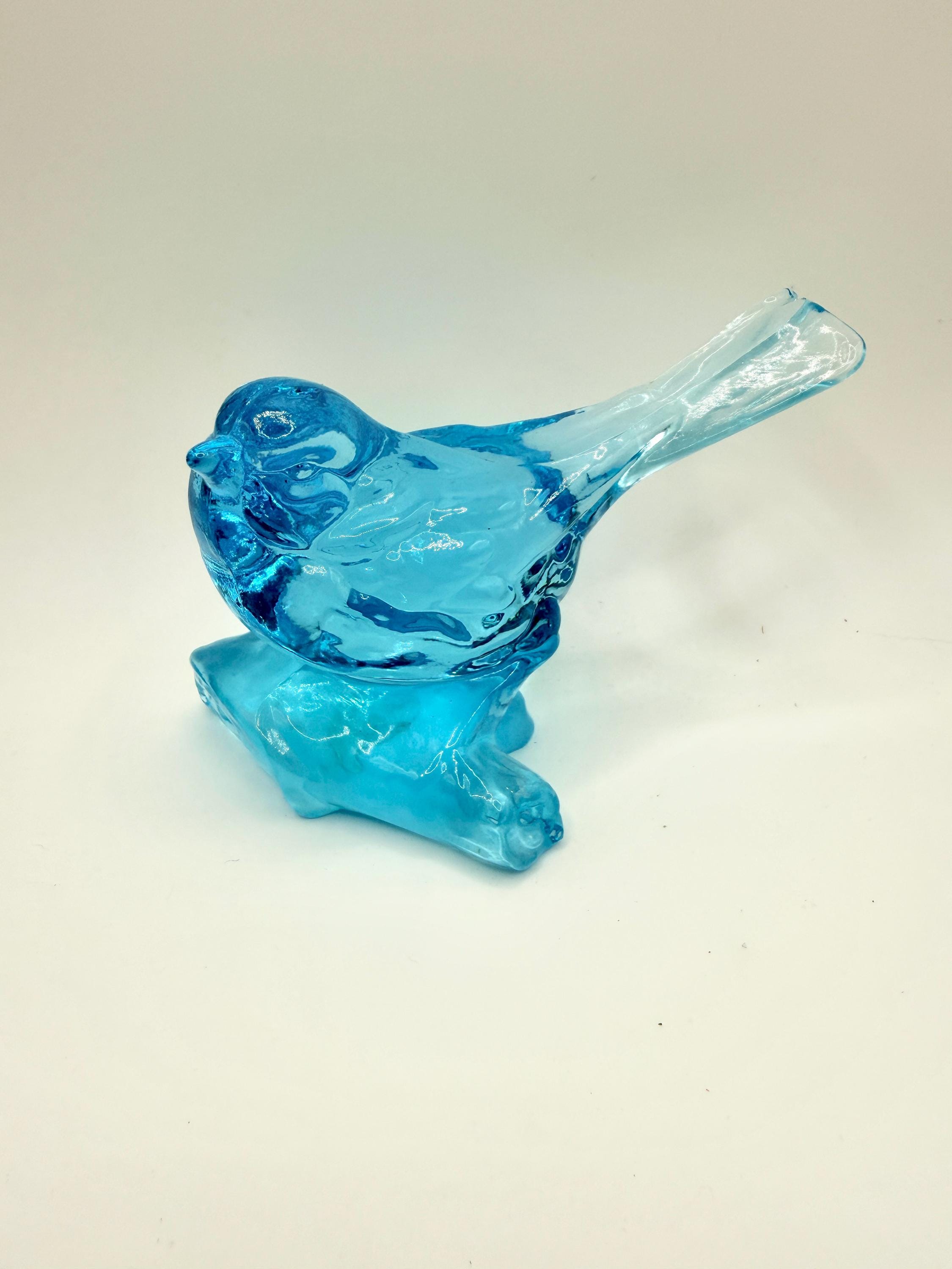 Fenton Glass Blue Bird - Etsy